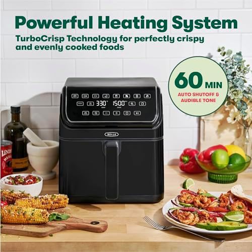 Black eight quart digital turbocrisp fryer — photo 5