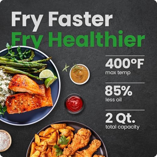 Grey two quart mini air fryer — photo 3