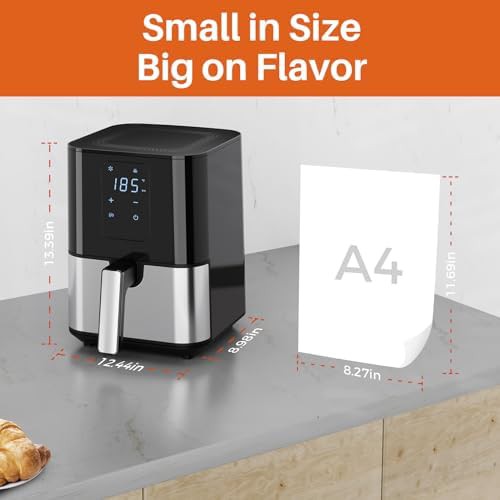 Black and stainless 4.5 qt fryer — photo 5