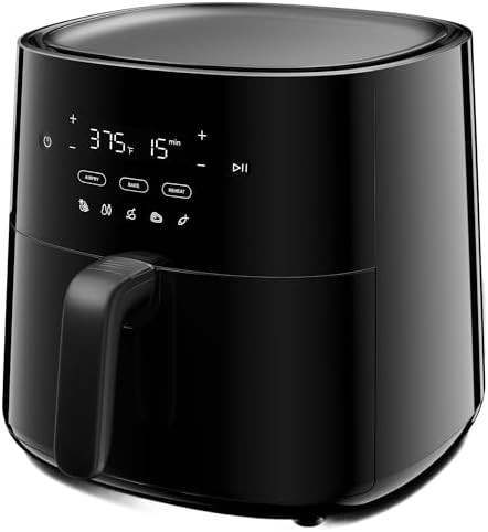 Black three-in-one basket air fryer