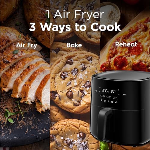Black three-in-one basket air fryer — photo 5