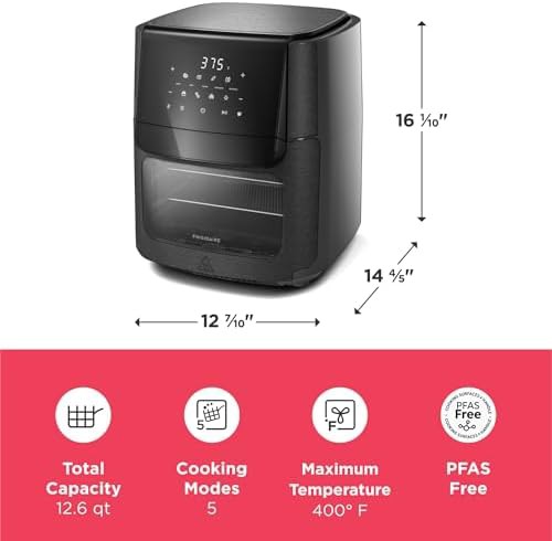 Black five-in-one air fryer oven — photo 4