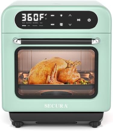 Mint green steam oven and air fryer