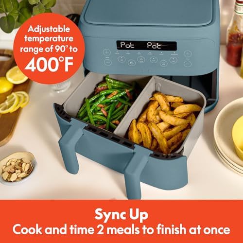 Surf blue four quart dual basket fryer — photo 3