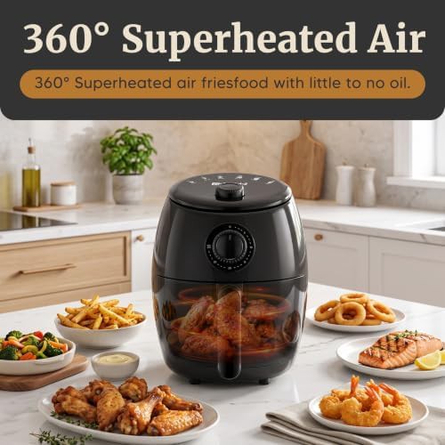 Compact Two Quart Personal Basket Air Fryer — photo 3
