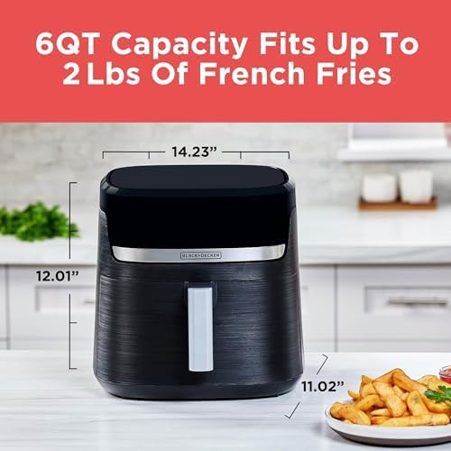 Black Decker Purifry 6QT digital air fryer — photo 4