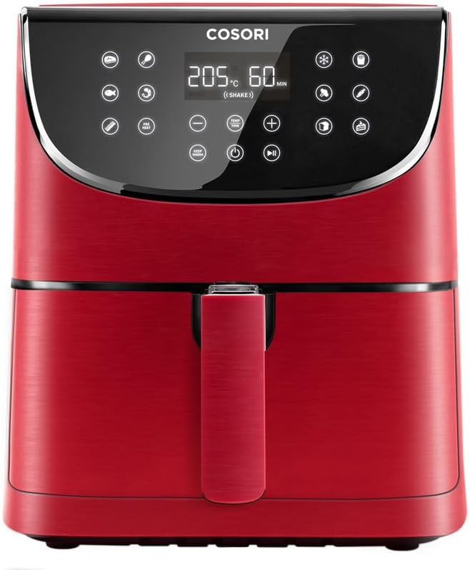 Oil free XL red digital air fryer