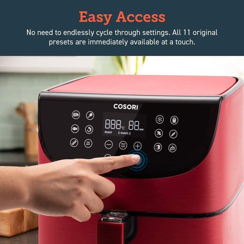 Oil free XL red digital air fryer — photo 4