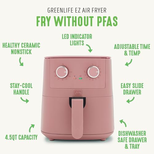 Pink Mechanical Basket Air Fryer — photo 3