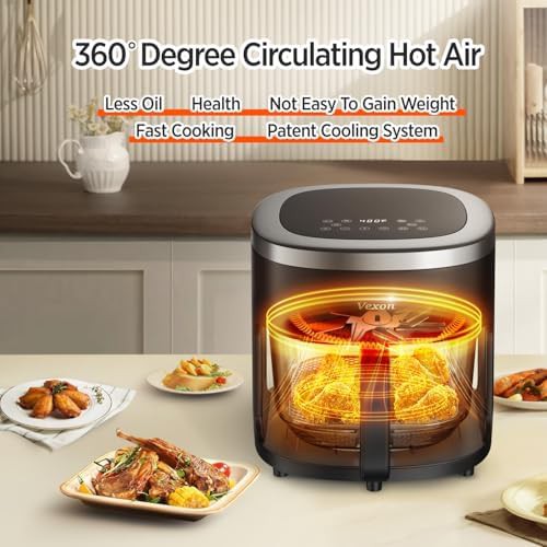 Glass pot air fryer and roaster — photo 3