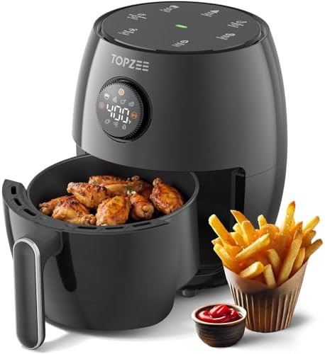 Compact white fryer for small spaces