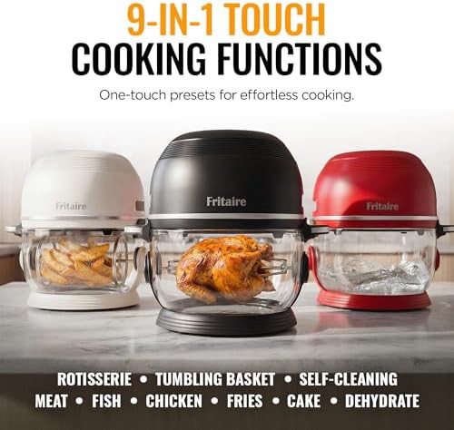 Orange 5 qt glass air fryer — photo 4