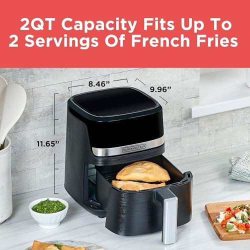 Black Decker Purifry 2QT digital air fryer — photo 4