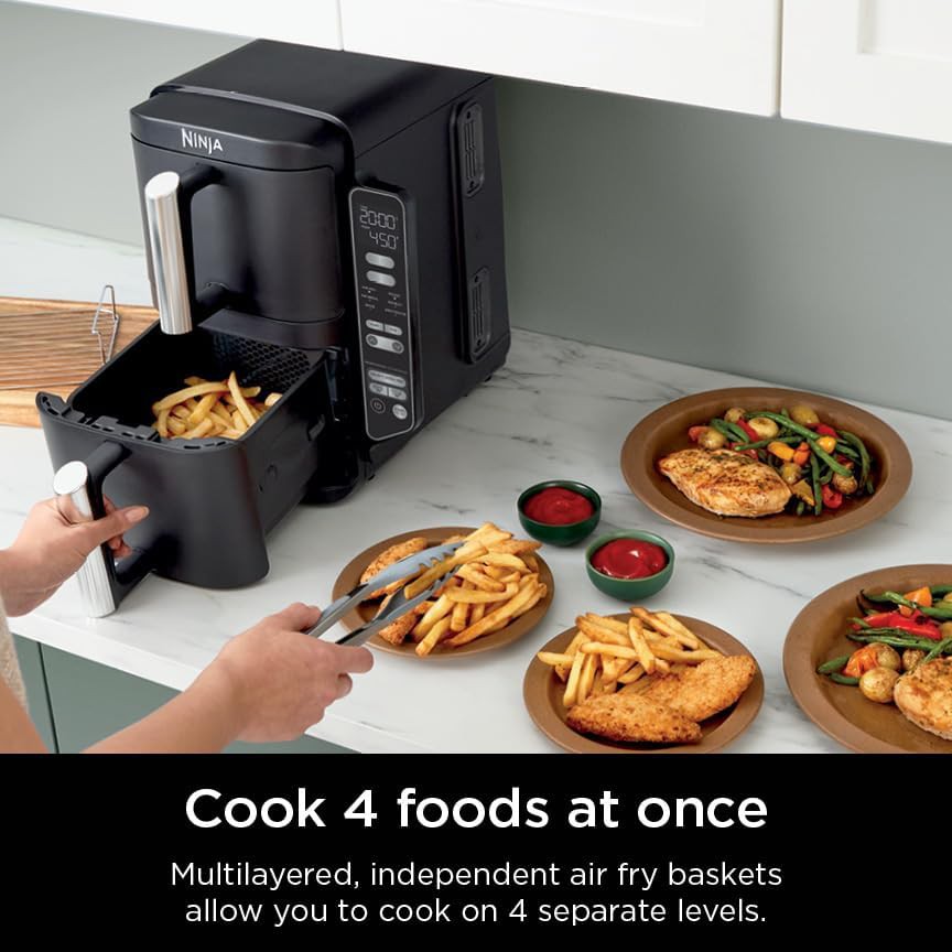 Black DoubleStack Eight Quart Dual Basket Fryer — photo 4