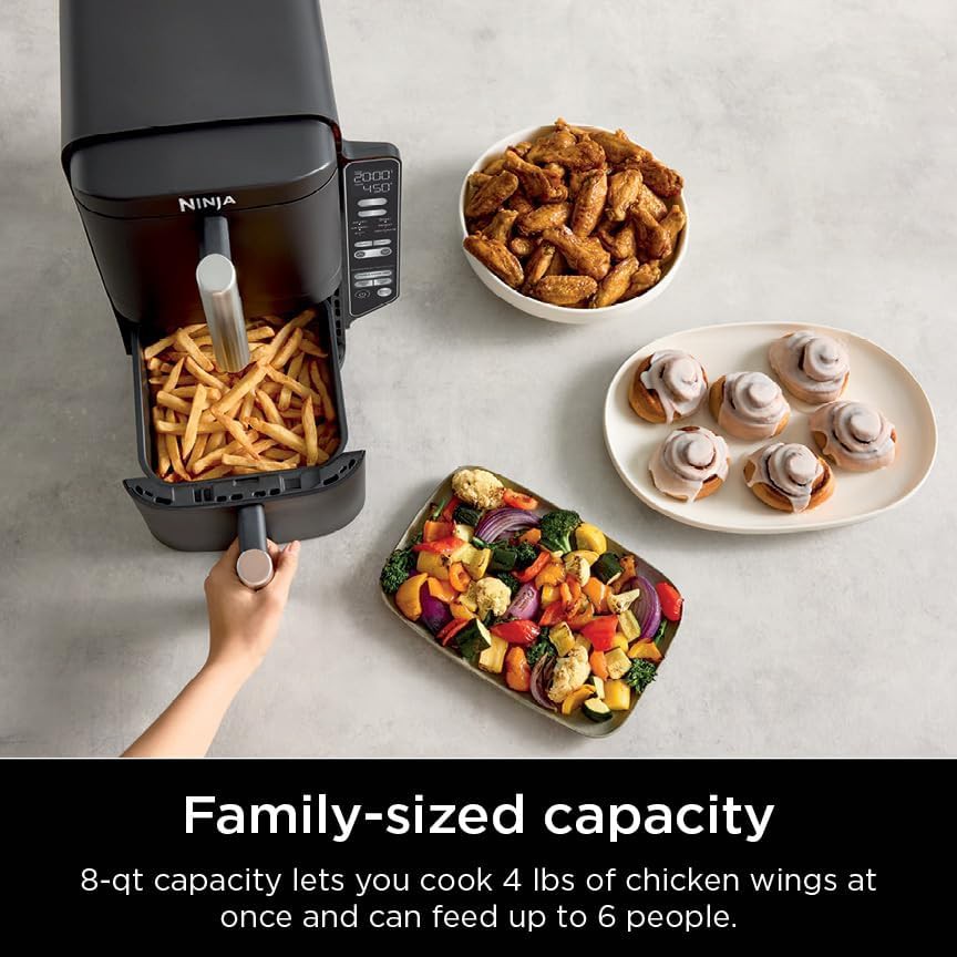 Black DoubleStack Eight Quart Dual Basket Fryer — photo 5