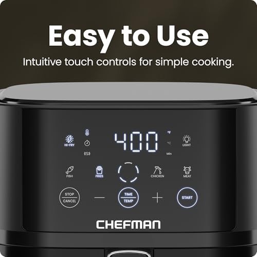 Black four quart air fryer with viewing window — photo 4