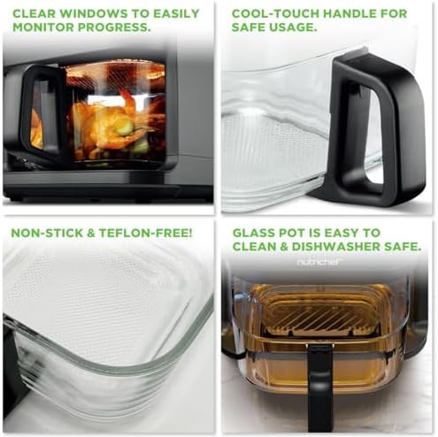 Grey basket style fryer with viewing window — photo 3