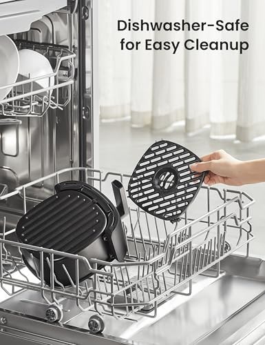 Black mini compact basket air fryer — photo 5