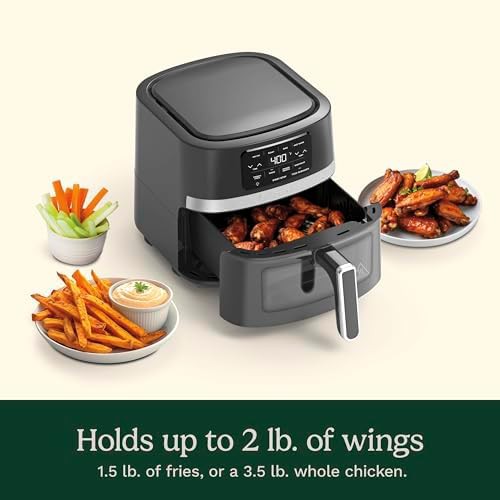 Stainless steel and black 4.5 quart basket fryer — photo 4