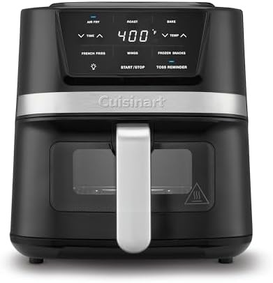 Compact black basket air fryer 2.6 quart