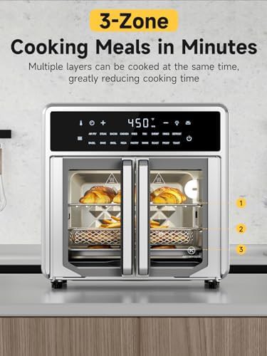 Compact Stainless Steel French Door Oven — photo 4