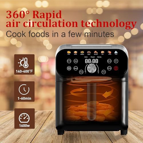 Touchscreen air fryer with 12 presets — photo 3