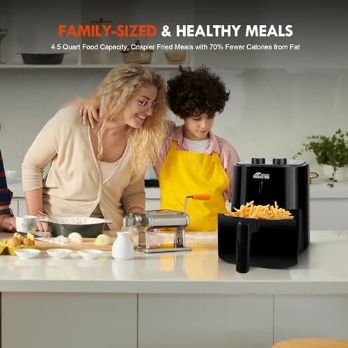 MIRASTON 4.5QT black dial air fryer — photo 5