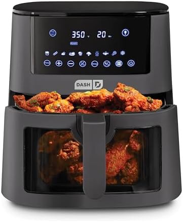Forged iron digital fryer with viewing window