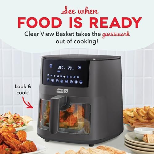 Forged iron digital fryer with viewing window — photo 3