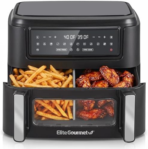 Large Dual Zone Basket Air Fryer Oven