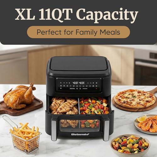 Large Dual Zone Basket Air Fryer Oven — photo 4