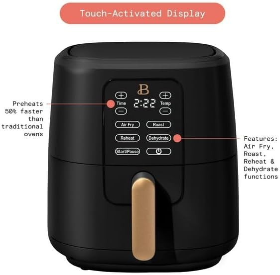 Black turbocrisp six quart basket air fryer — photo 3