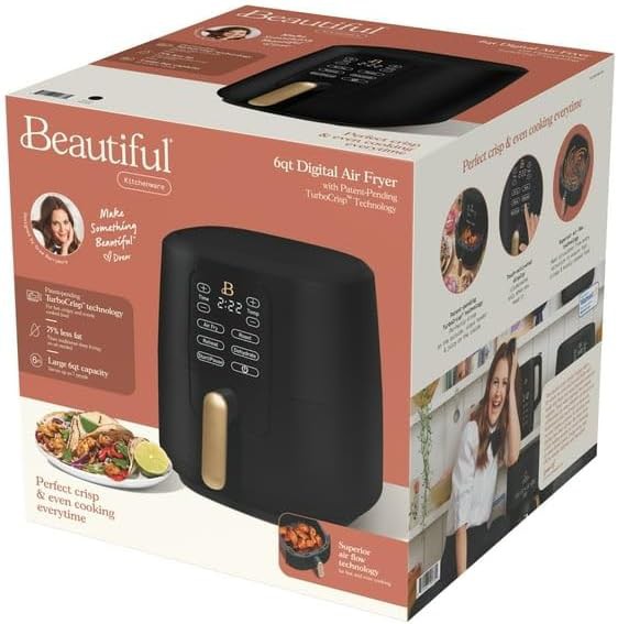 Black turbocrisp six quart basket air fryer — photo 4