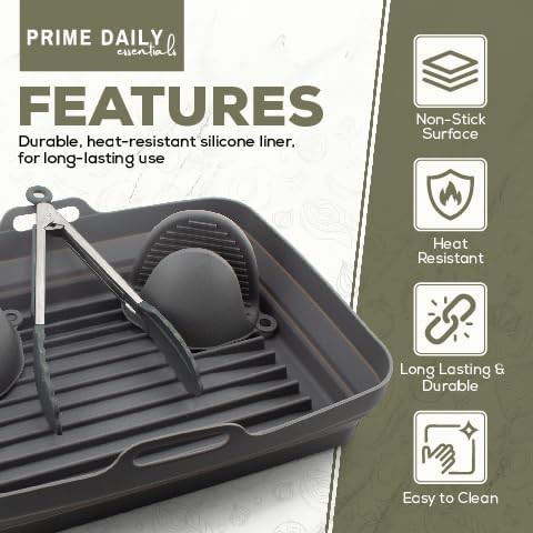 Silicone toaster oven tray liner set — photo 4