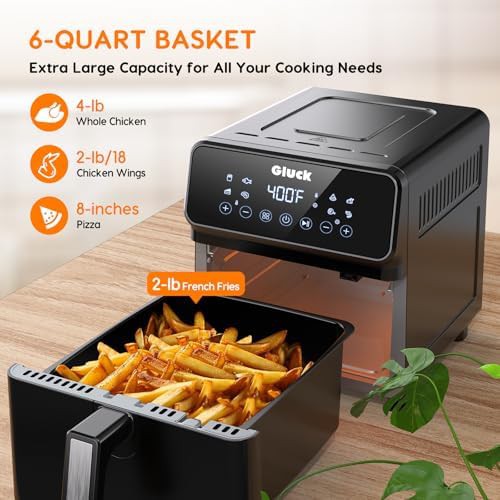 Stainless steel 6 quart square basket air fryer — photo 3