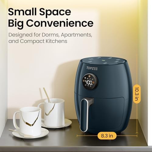 Dark blue two quart mini air fryer — photo 3