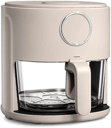 Glass basket four quart air fryer