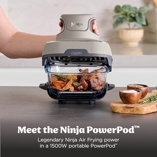 Stone Grey Glass Four Quart Air Fryer — photo 3