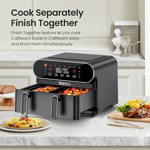 Black eleven quart flex basket air fryer — photo 3