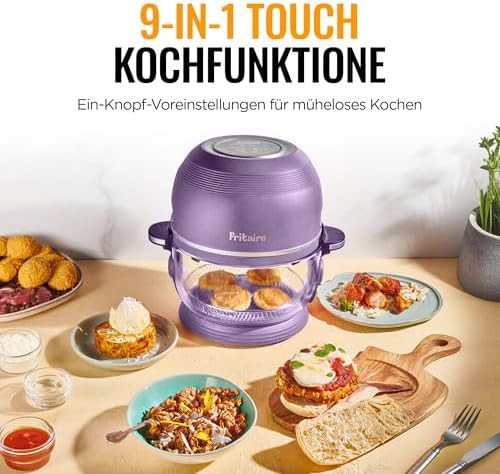 Lavender 5 qt glass air fryer — photo 4