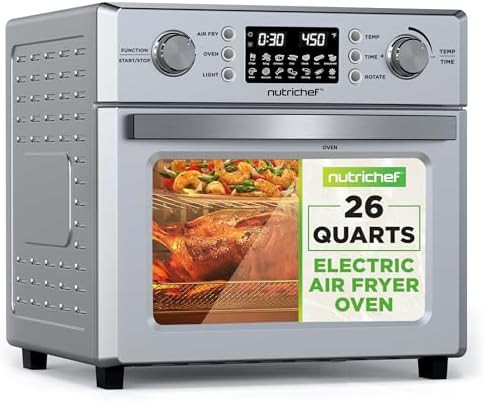 Large stainless steel convection toaster oven