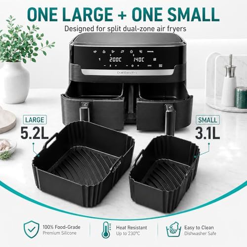 Asymmetrical silicone dual basket liners — photo 4