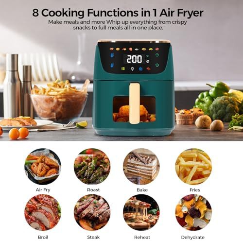 Green Panana 8qt large air fryer — photo 4