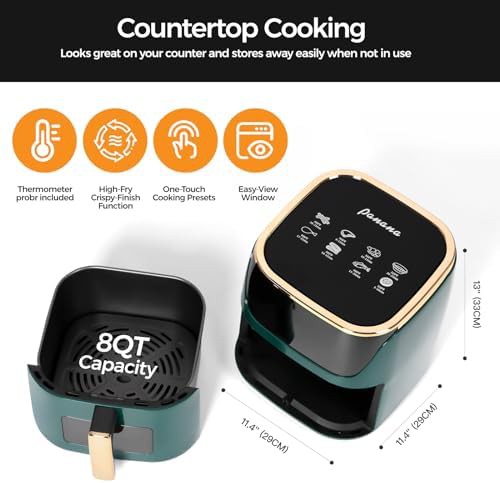 Green Panana 8qt large air fryer — photo 5