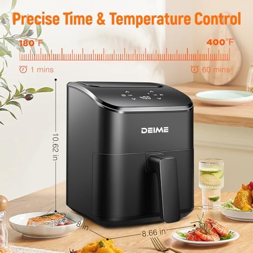 Compact black digital three quart fryer — photo 3