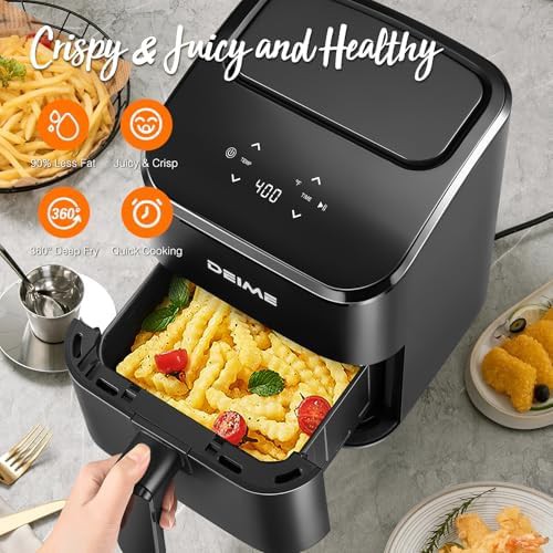 Compact black digital three quart fryer — photo 4