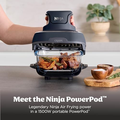 Grey Glass Portable Four Quart Air Fryer — photo 3