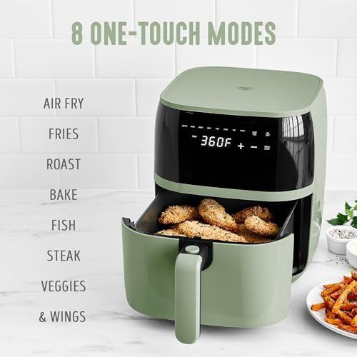 Sage Green Ceramic Nonstick Air Fryer — photo 3