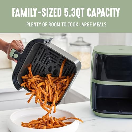Sage Green Ceramic Nonstick Air Fryer — photo 5