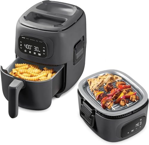 Forged iron digital grill and air fryer